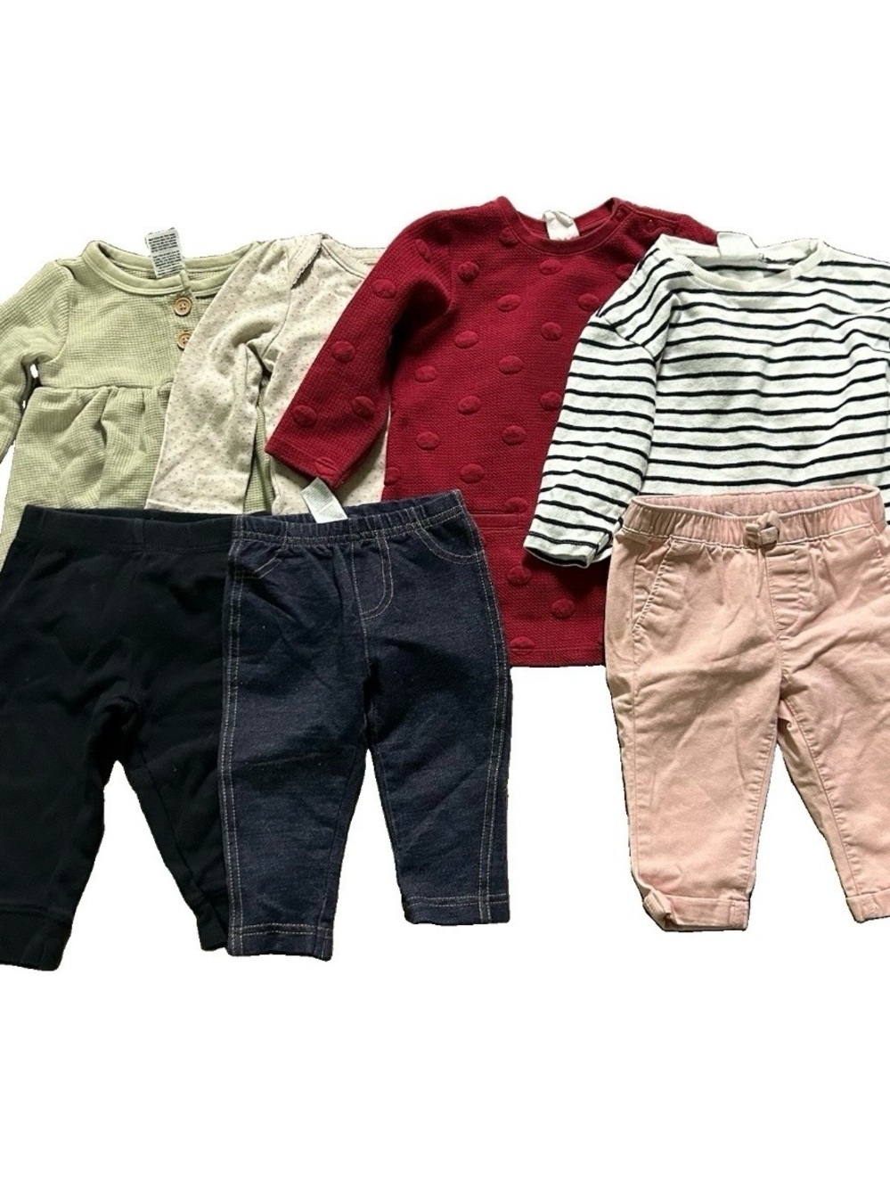 Baby Girl Winter Clothing Long Sleeve Dresses Pants Size 6-9 Months
